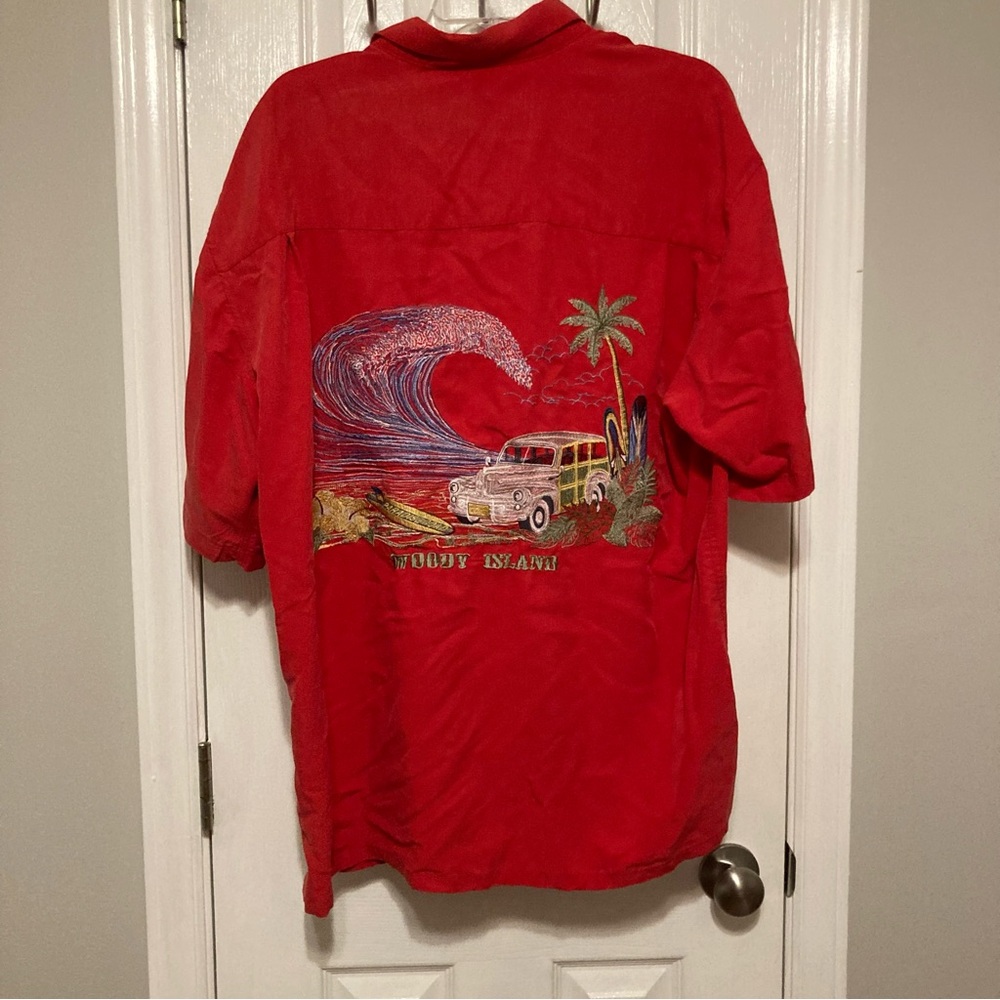 Vintage Bamboo Cay Embroidered Hawaiian Shirt